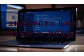 比特派去中心平台  比特派币也不错行为一种投资资产