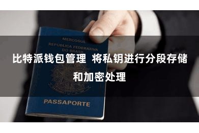 比特派钱包管理  将私钥进行分段存储和加密处理